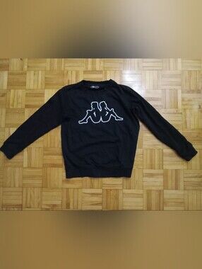 Kappa Black Logo Crewneck Sweatshirt